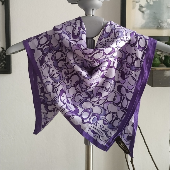 Coach Accessories - Vintage Coach Signature Handkerchief Scarf
